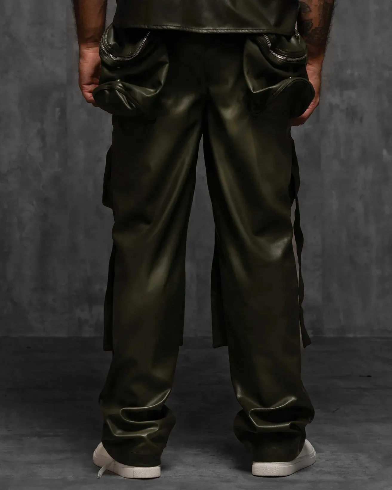 Vegan Leather Philly Pocket Cargo Pant