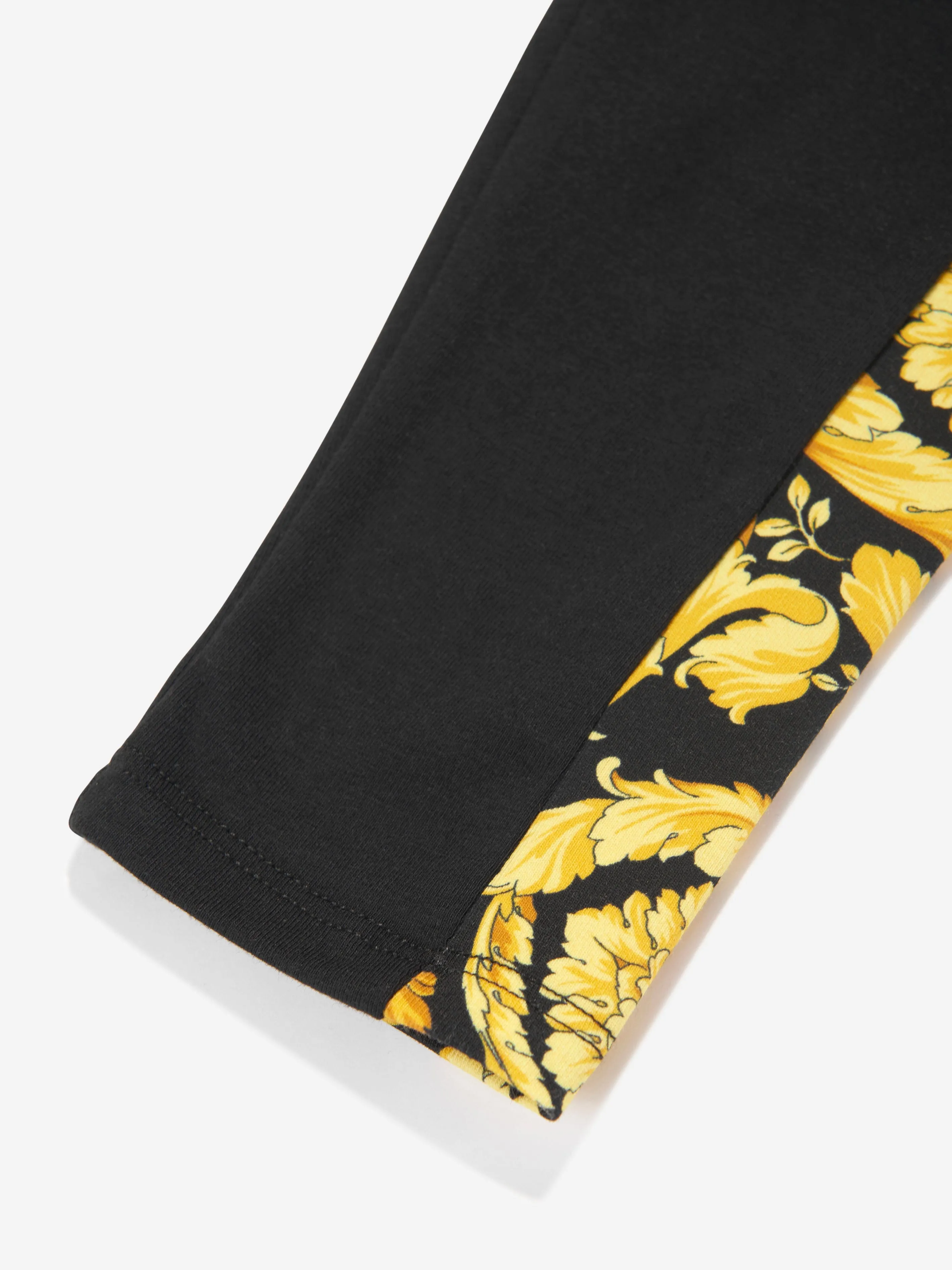 Versace Baby Girls Barocco Leggings in Black