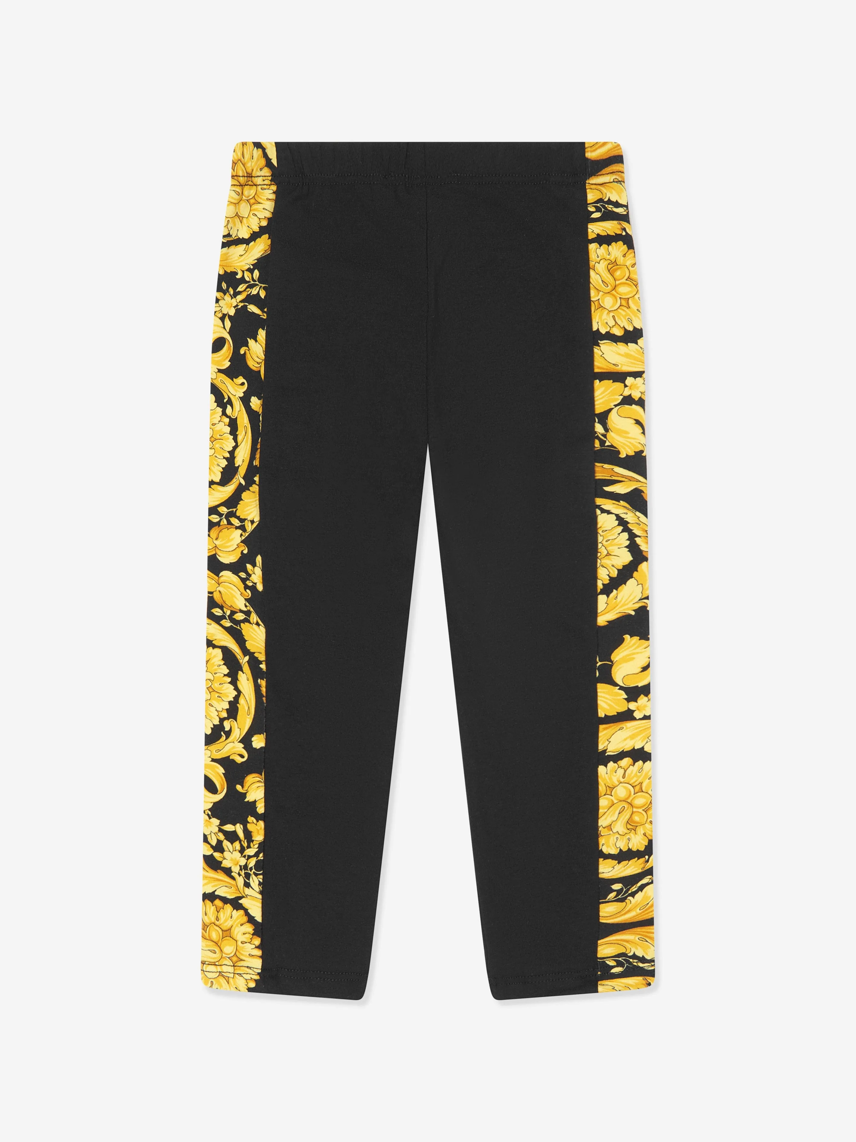 Versace Baby Girls Barocco Leggings in Black