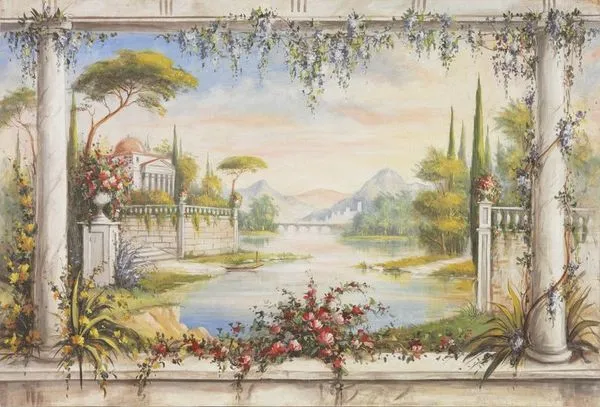 View on the Lake Fresco Painting