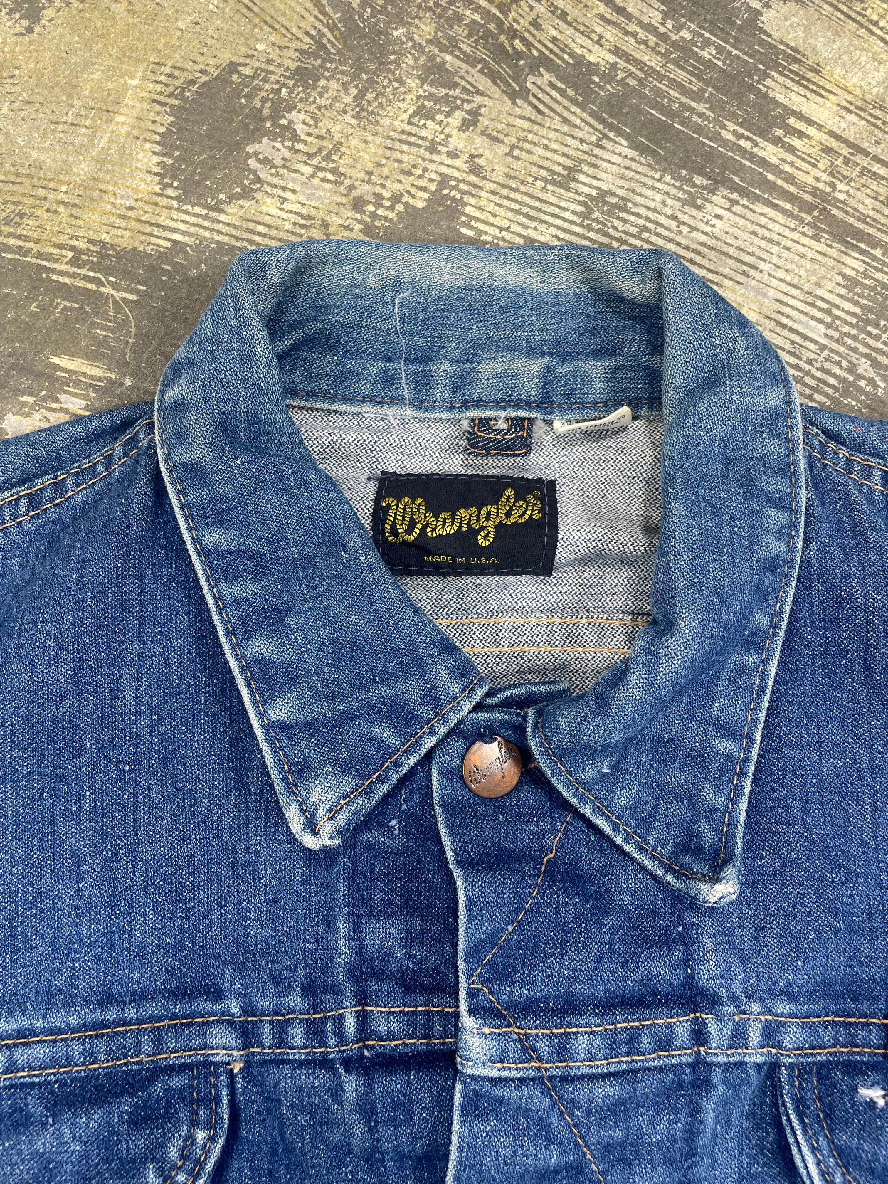 Vintage 1980's Wrangler "Tree Octopus Body" Denim Jacket (JYJ-184)