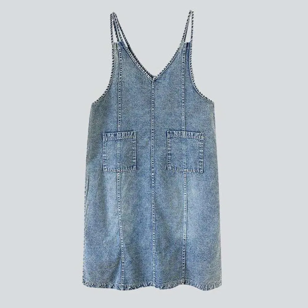 Vintage loose fit jeans dress