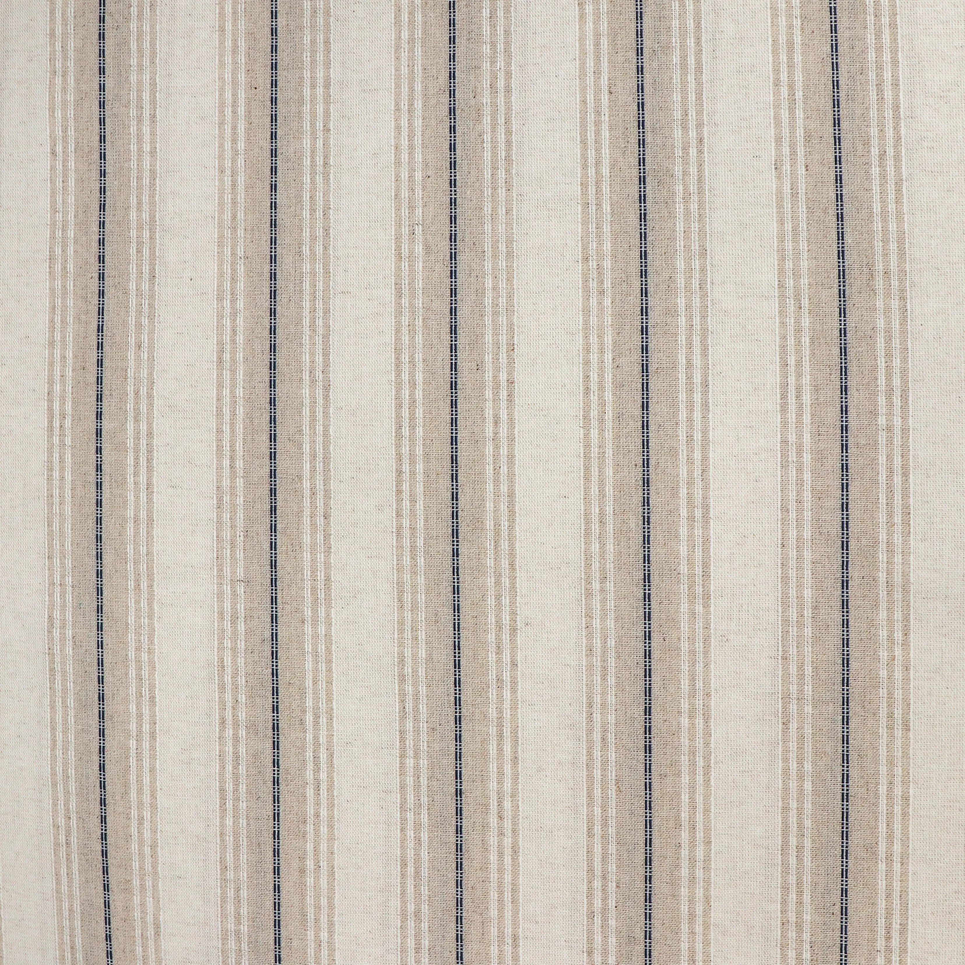 Viscose Linen Blend - Yarn Dyed Blue   White Stripe - SALE