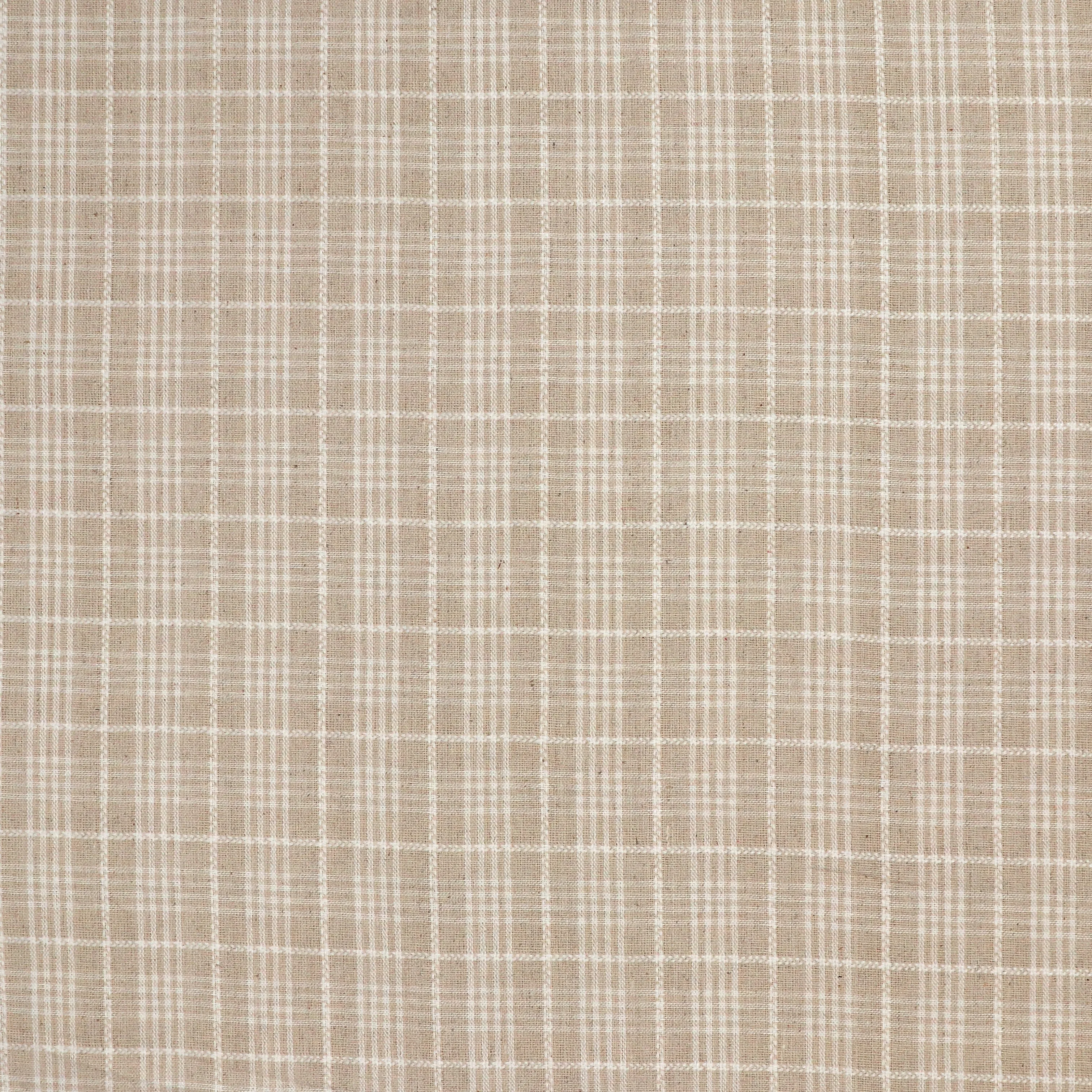 Viscose Linen Blend - Yarn Dyed Check - SALE