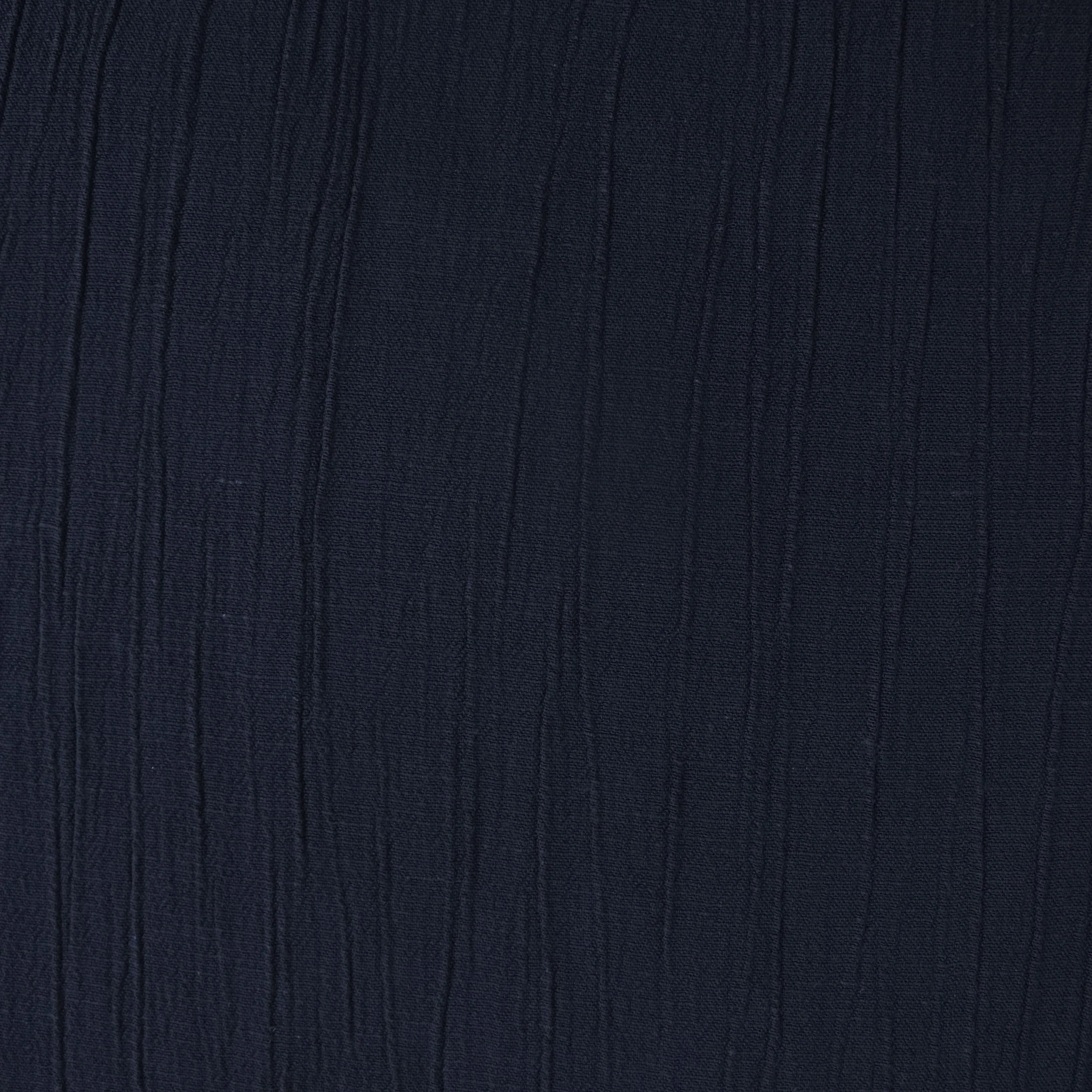 Viscose Linen Crinkle - Navy