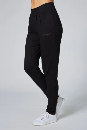 Viscose Relaxed Fit Jersey Trousers