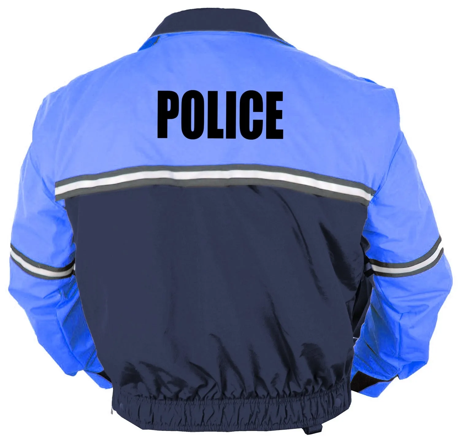 Water Proof Zip-Off Sleeve Bike Patrol Jacket with Removable Liner (Police)