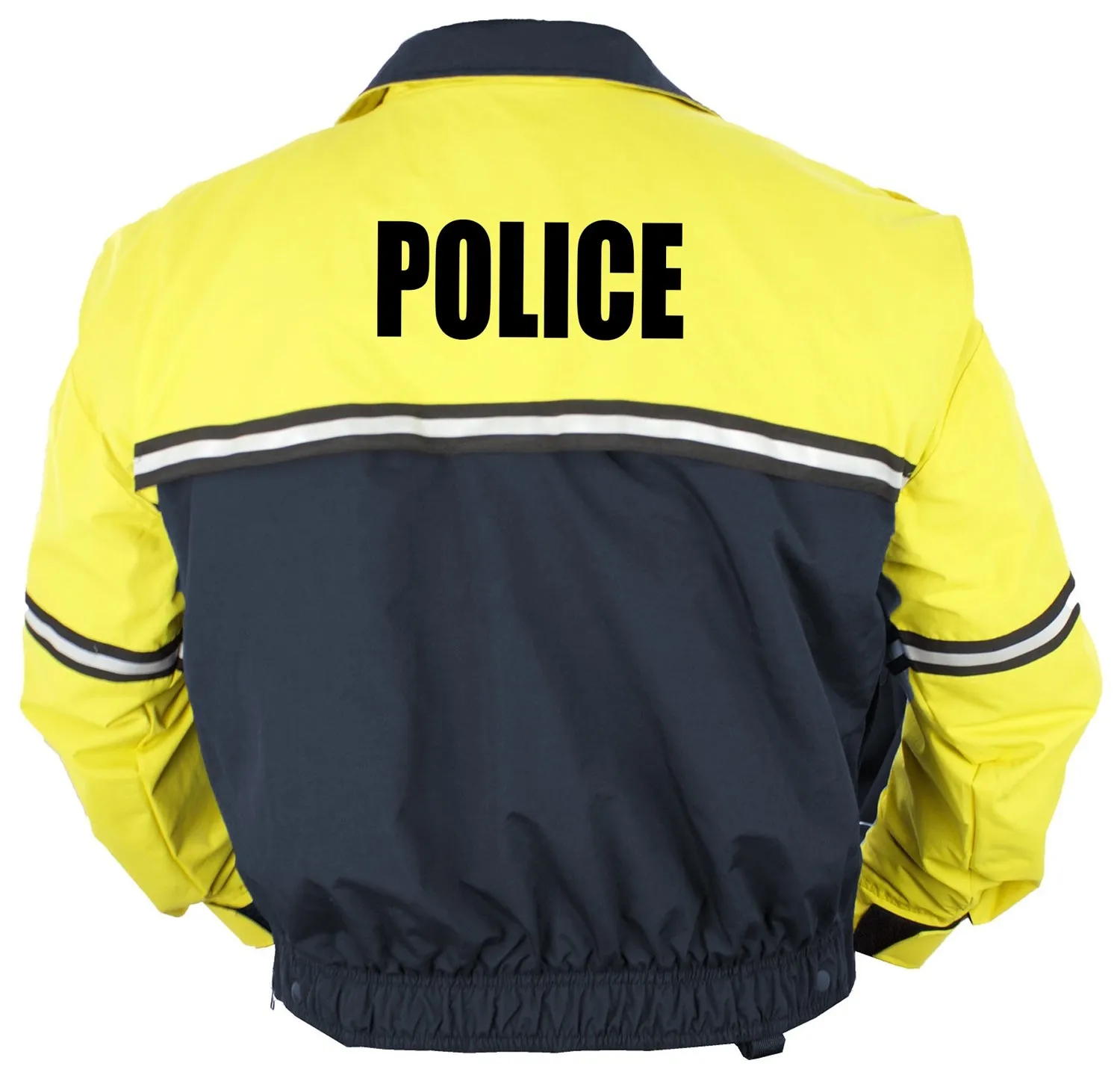 Water Proof Zip-Off Sleeve Bike Patrol Jacket with Removable Liner (Police)