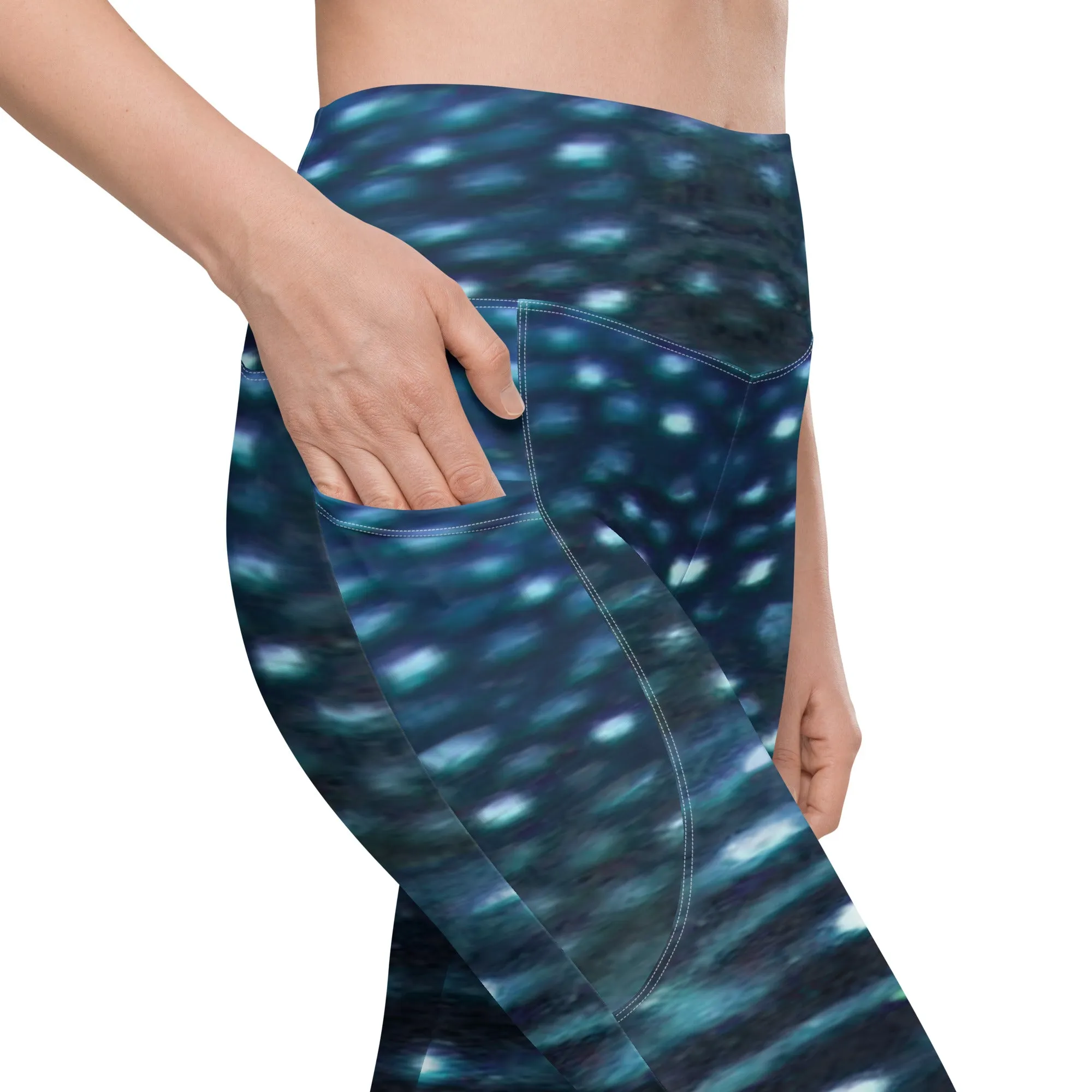 Whale Shark Pocket Leggings (2XS - 6X)