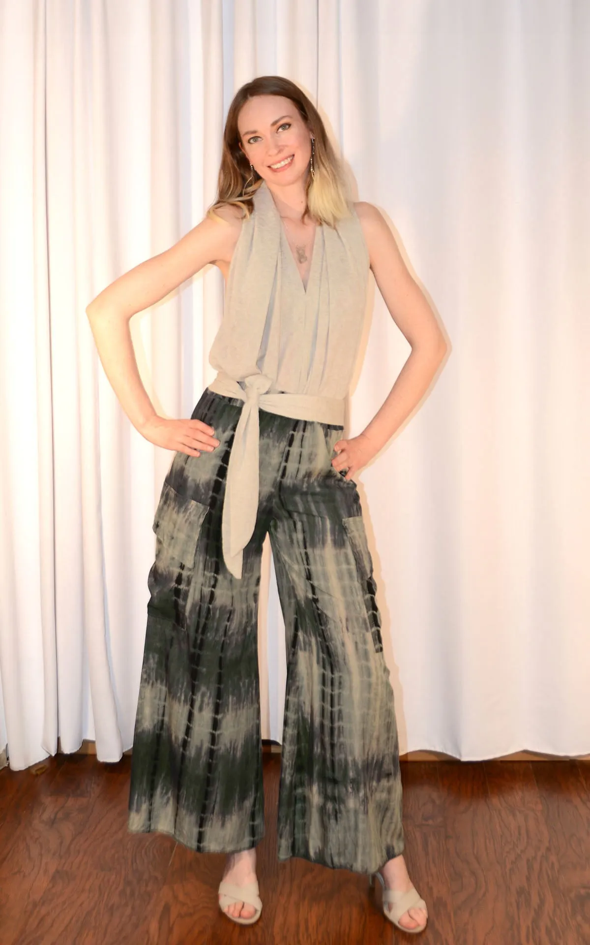 Wide Leg Cargo Pants - Flight of Fancy Collection