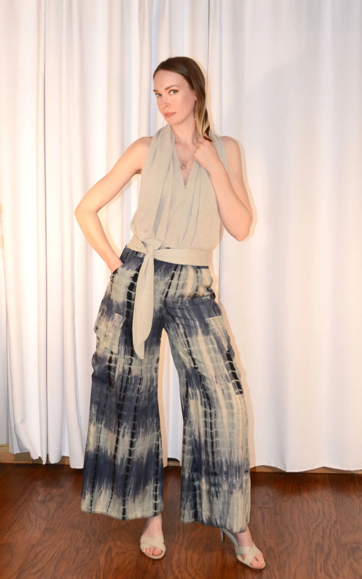 Wide Leg Cargo Pants - Flight of Fancy Collection