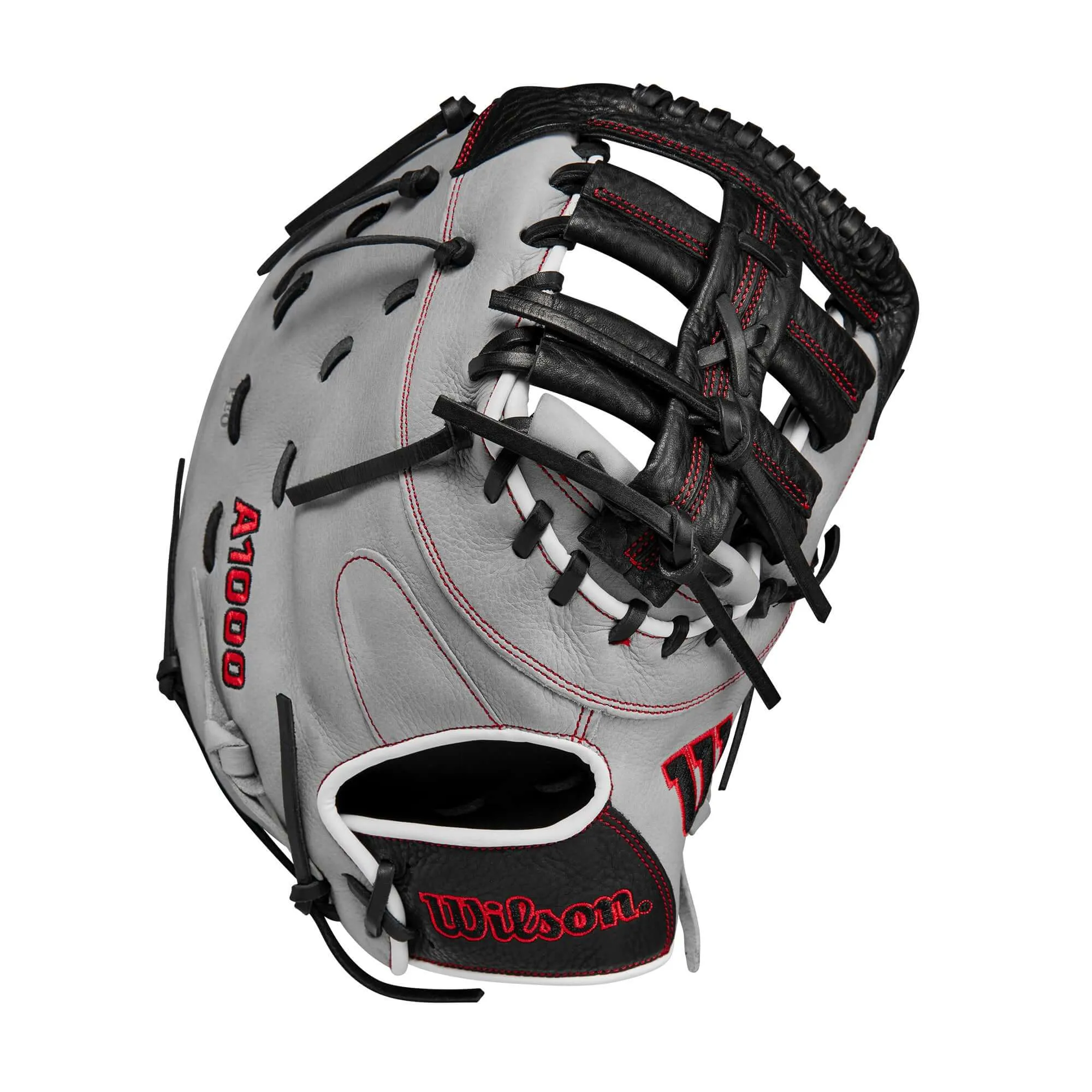 Wilson 2024 A1000 1620 First Base Mitt Silver/Black/Red 12.5"