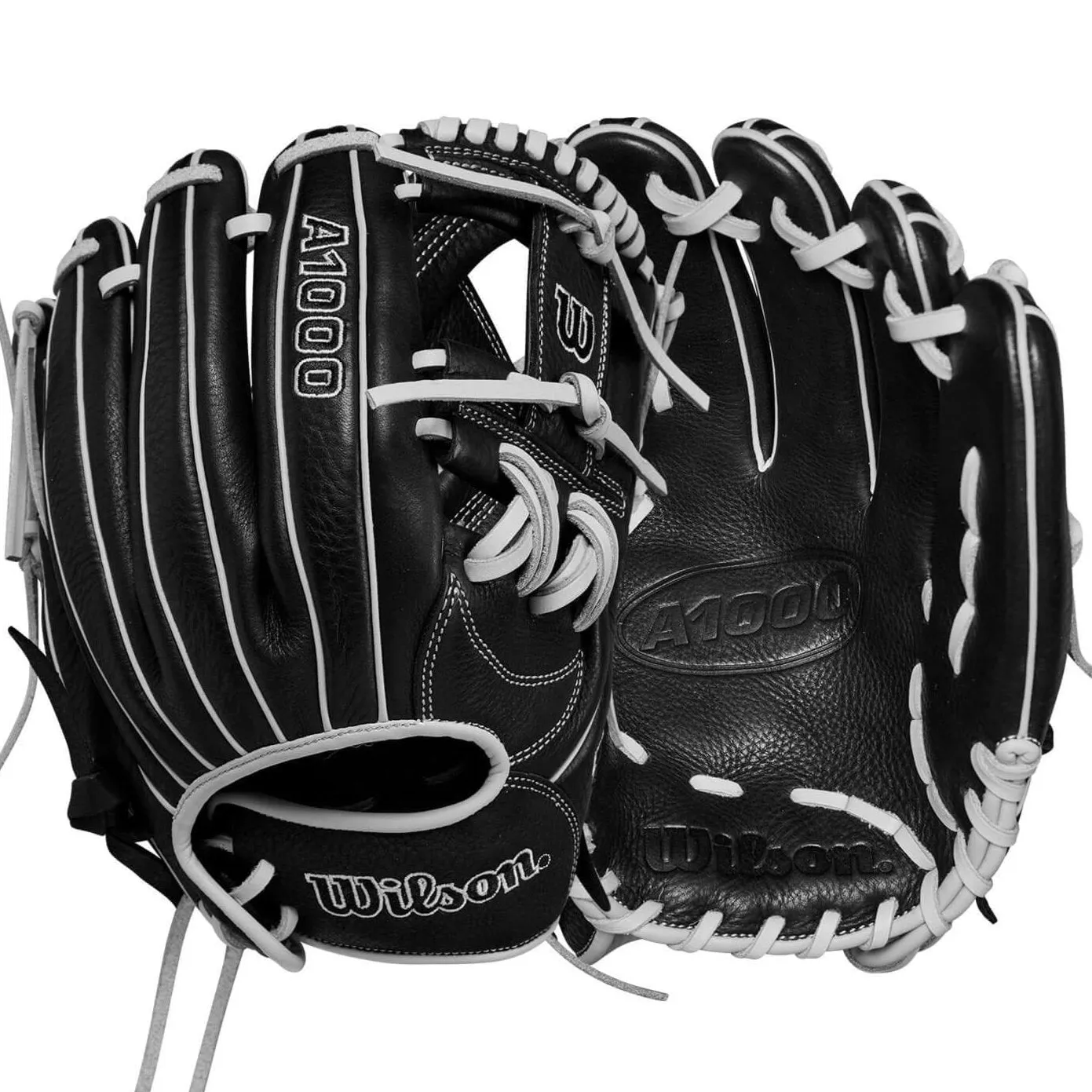 Wilson 2024 A1000 H75 Infield Fastpitch Softball Glove Black/Silver 11.75"