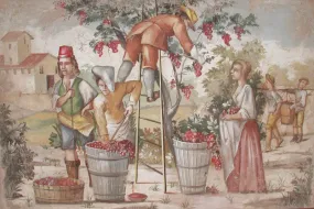 Wine Harvest Fresco Painting