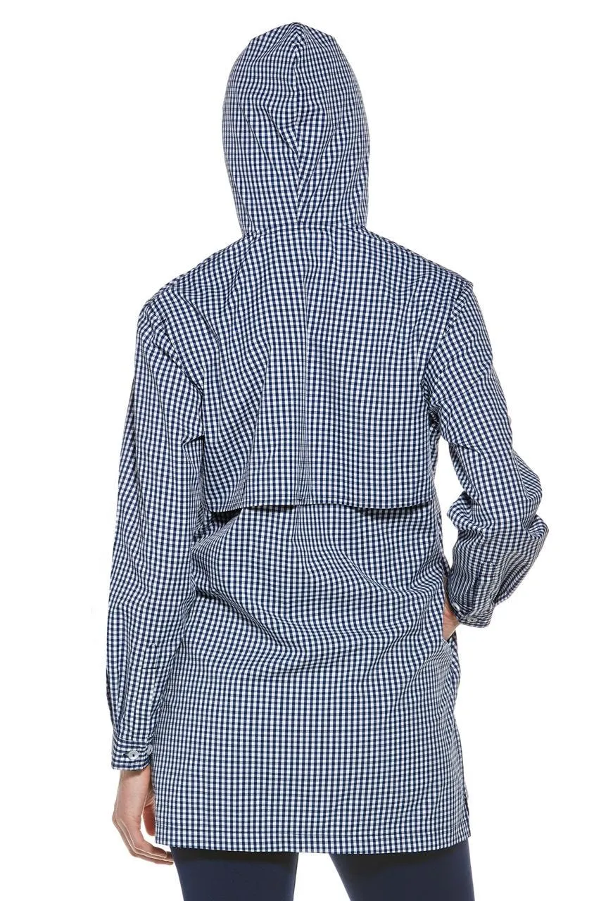 Women's Iztapa Beach Shirt  |  Navy Gingham