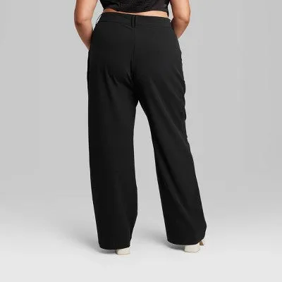 Women's Wide Leg Trousers - Wild Fable