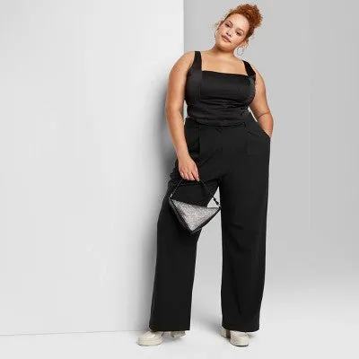 Women's Wide Leg Trousers - Wild Fable