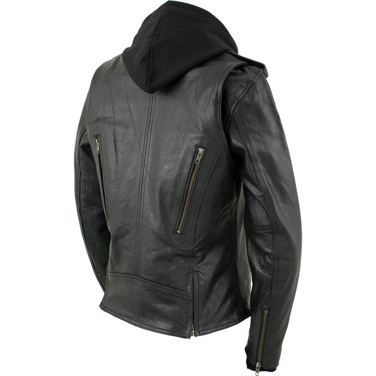 Xelement XS2516 Women's Black ‘Madame’ Hooded and Vented Motorcycle