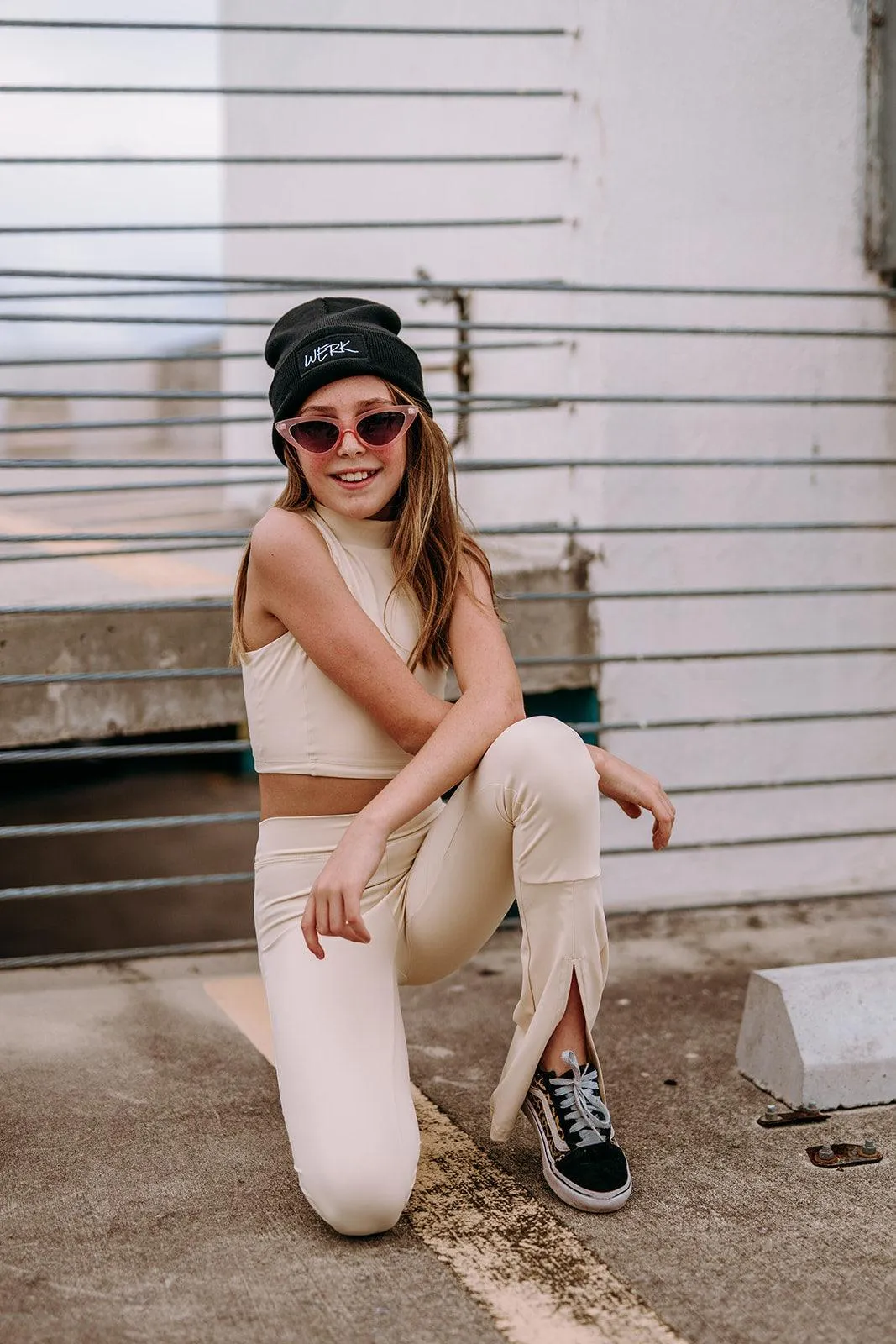 Youth Ivory Flare Pants