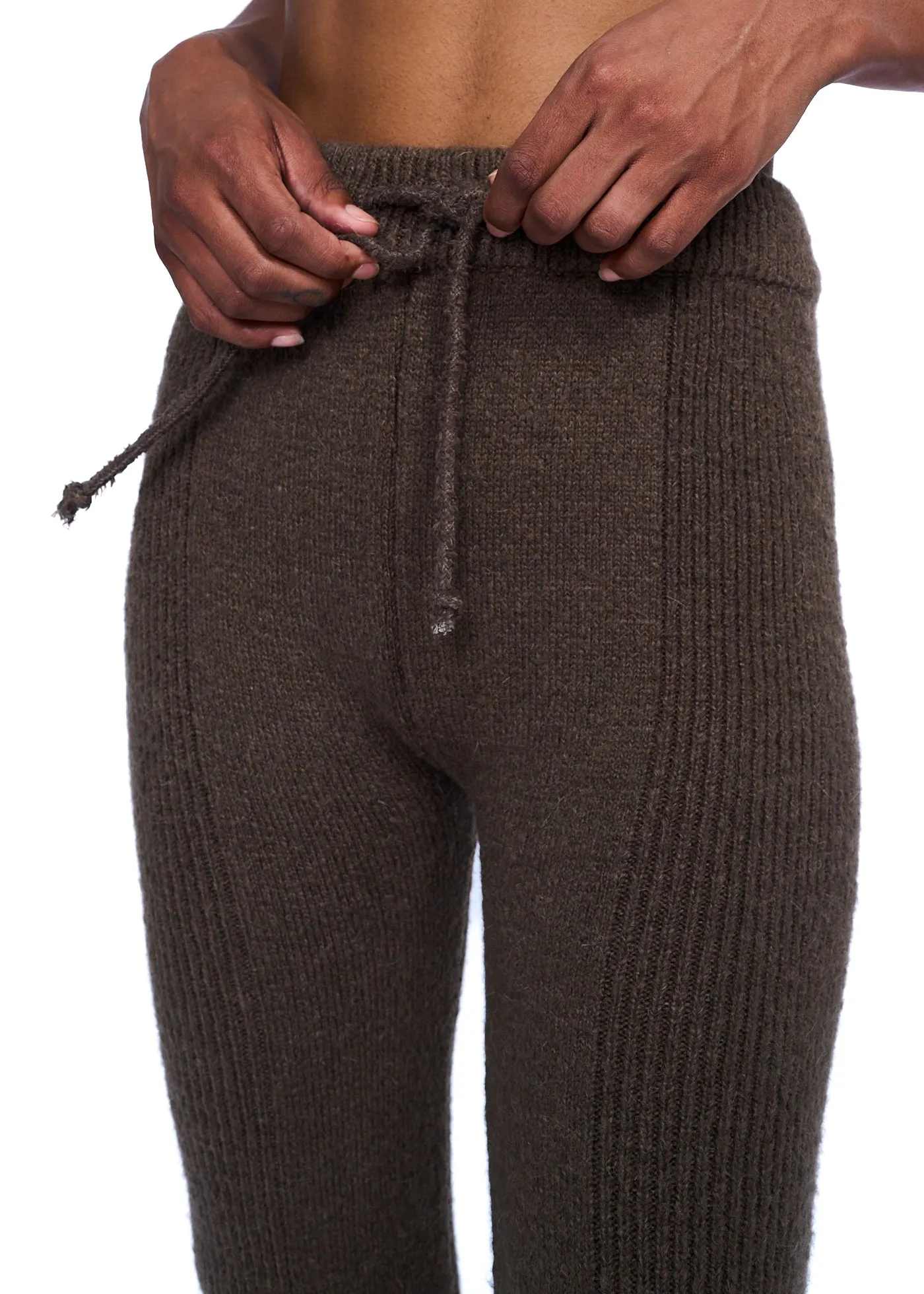 YUSE Stitch Alpaca Knit Boots Cut Pants