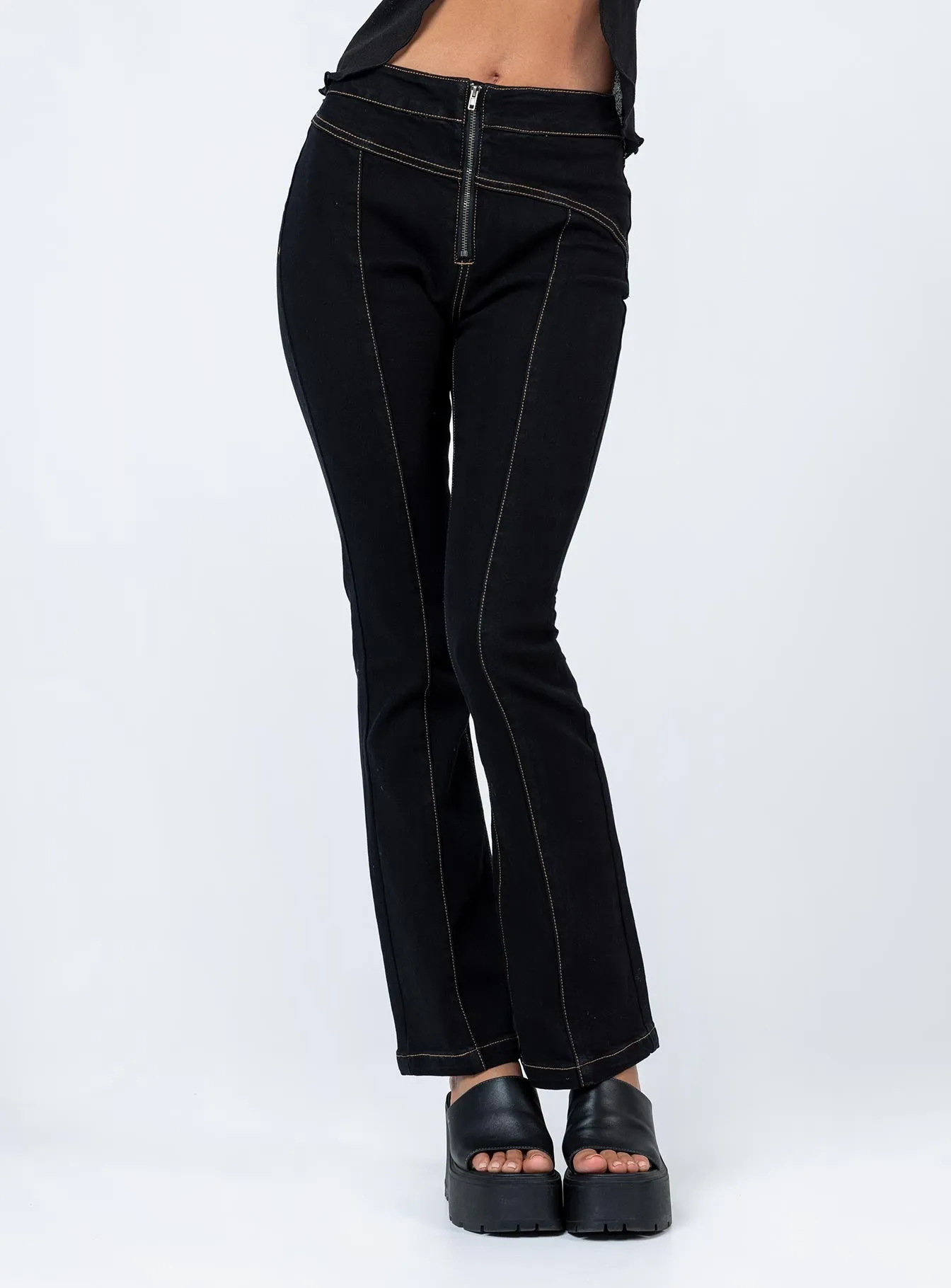 Zia Flare Pants Black