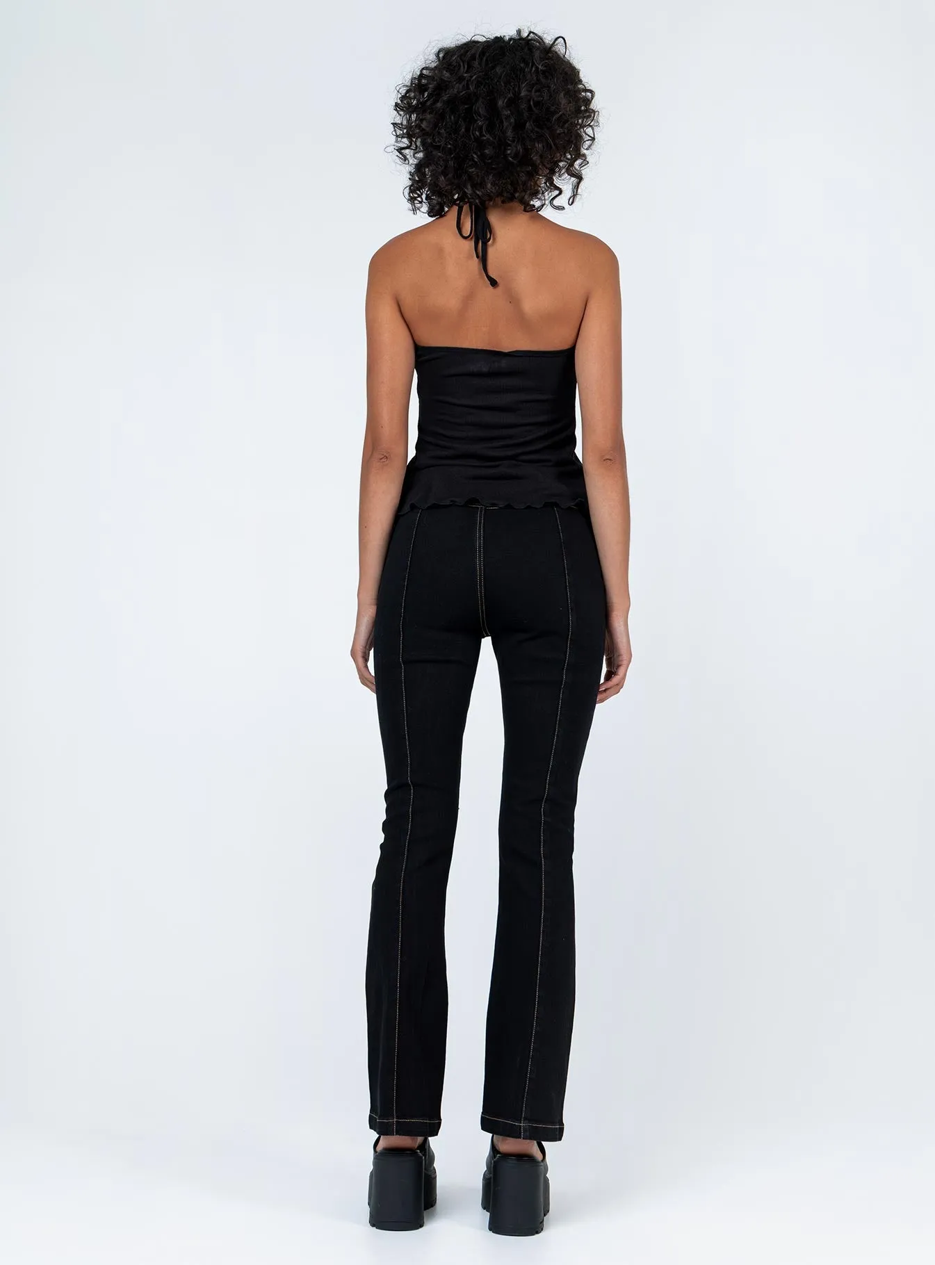 Zia Flare Pants Black