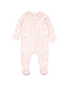 ZOE PRINT LS ZIP ONESIE